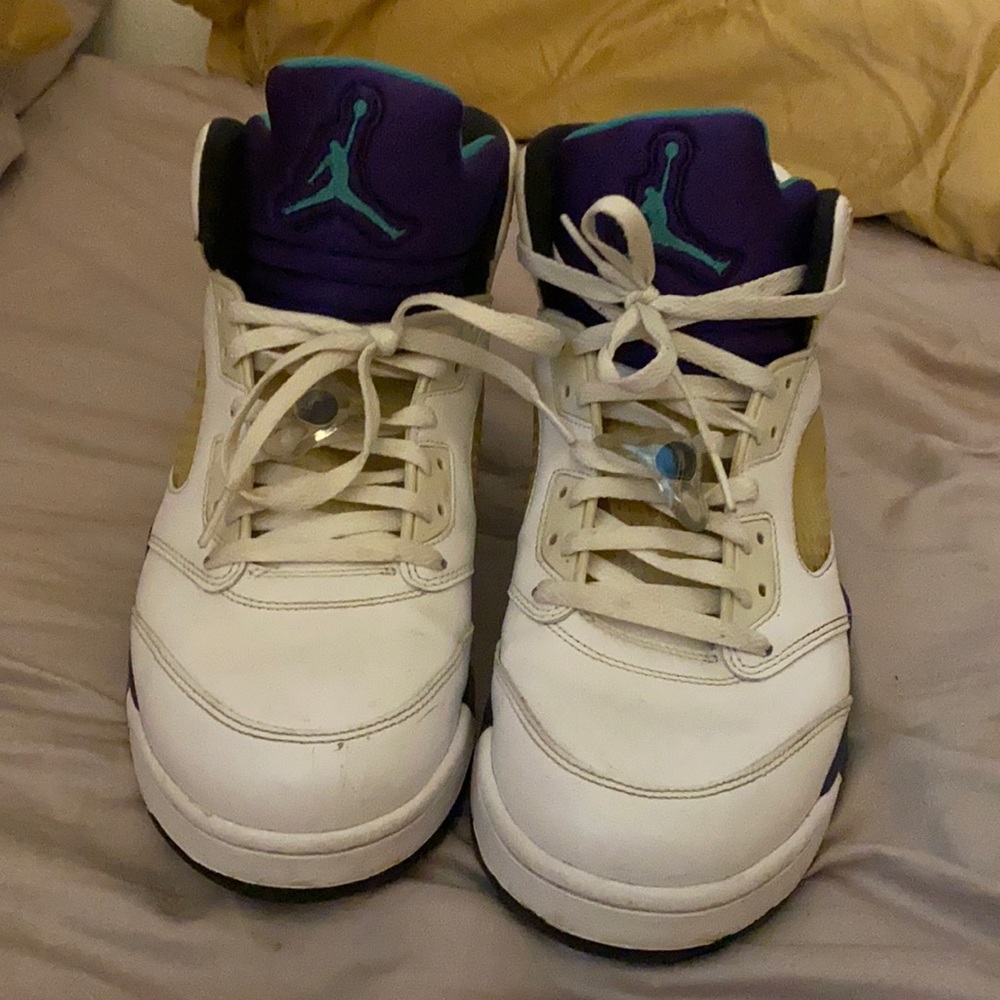 Jordan 5 grape white